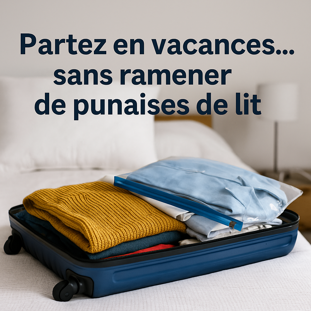 Partez en vacances… sans ramener de punaises de lit